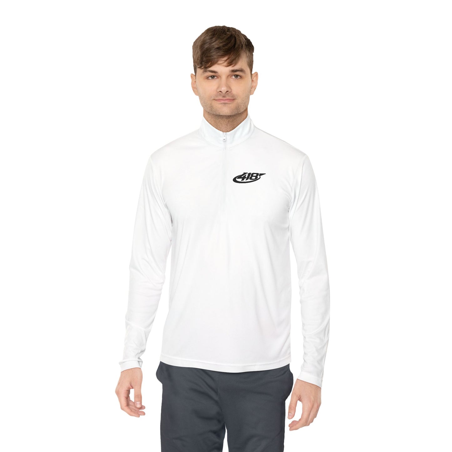 418 Sport Rush Quarter-Zip Pullover White Printify