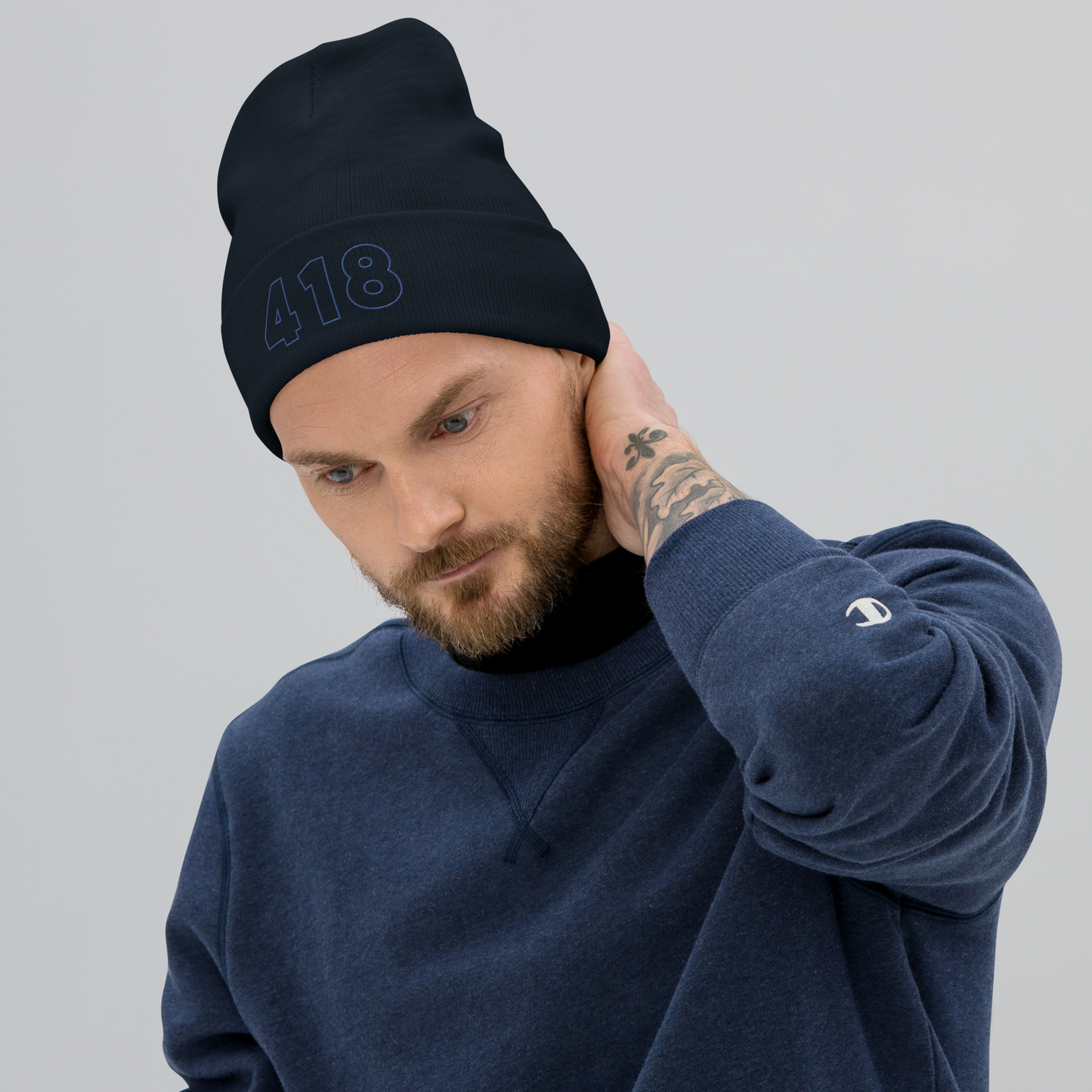 418 Hollow Beanie Navy