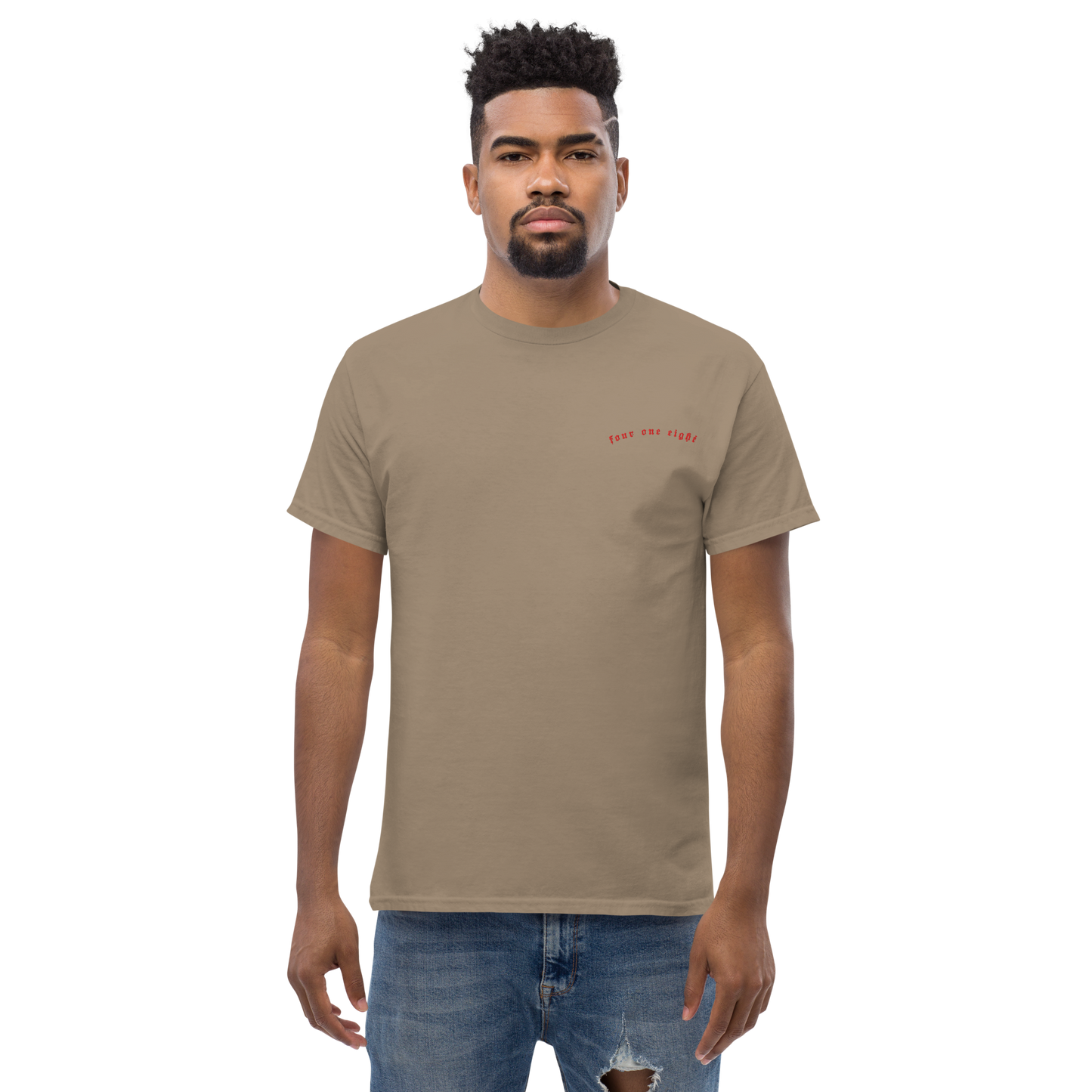 418 Distortion Pale Rider Tee Brown Savanah