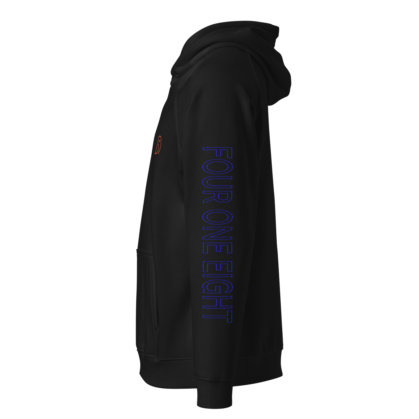 Sweat à capuche noir 418 Hollow Blue Sleave