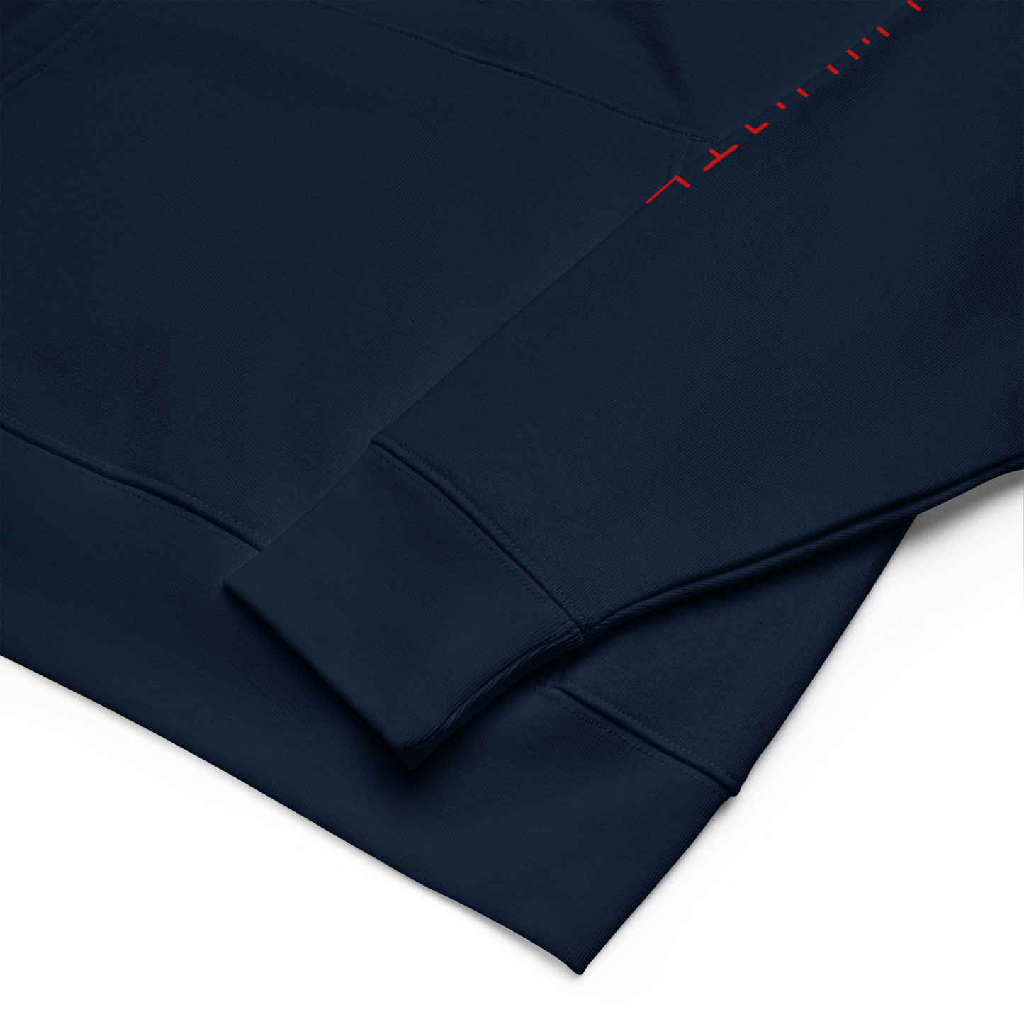 418 Bungee Red Sleave Hoodie Navy