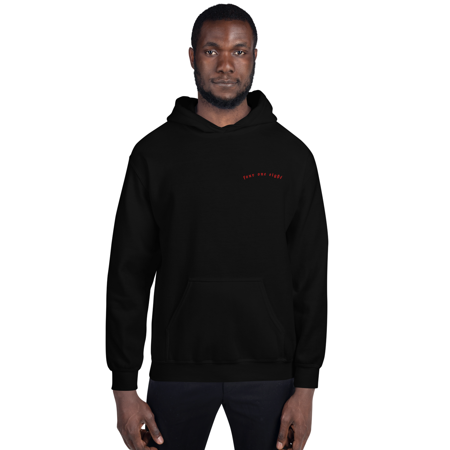 418 Distortion Death Hands Hoodie Black