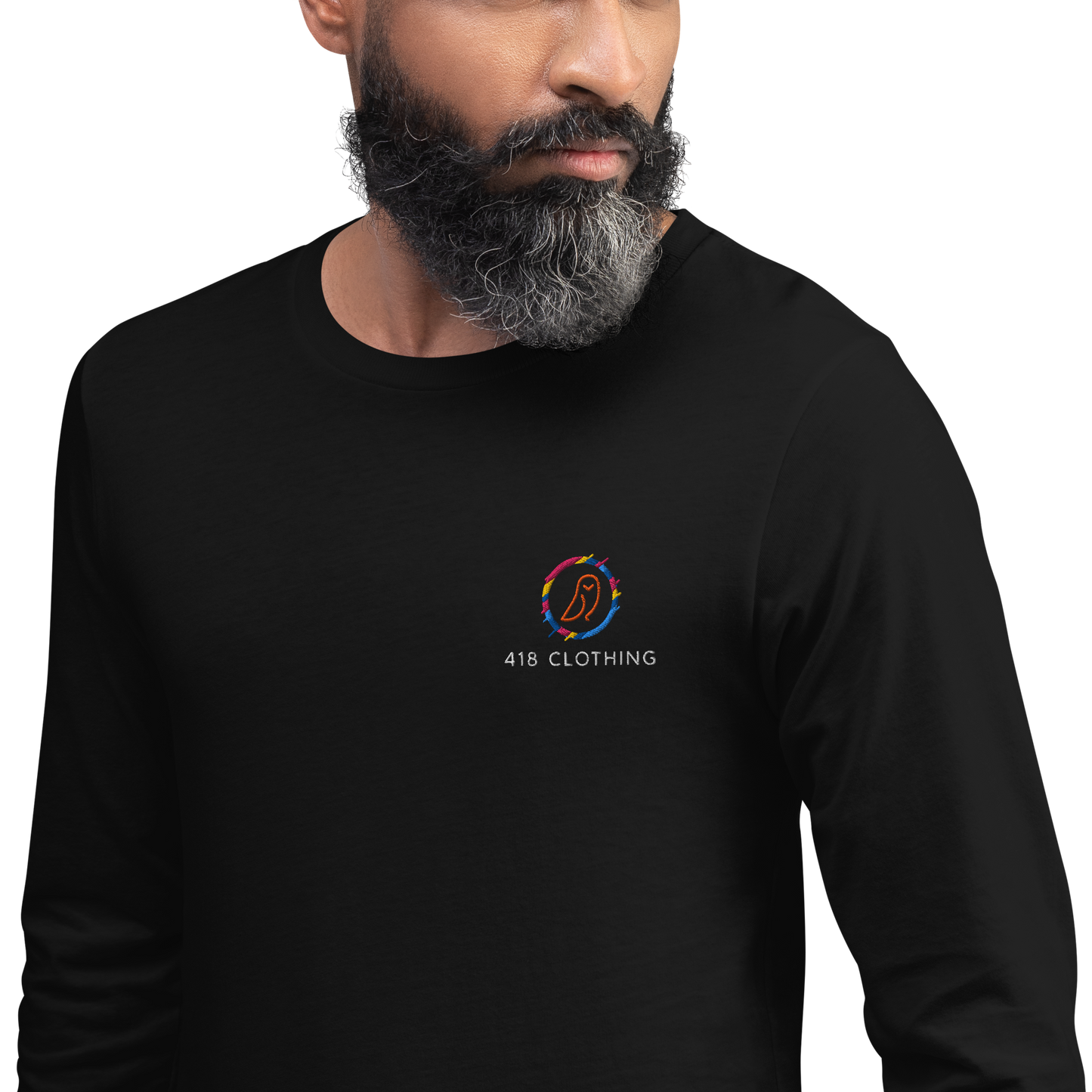 418 On a Wire Long Sleeve Tee Black