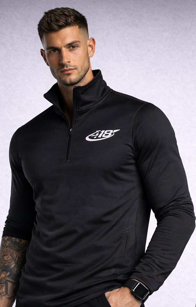 418 Sport Rush Quarter-Zip Pullover Black
