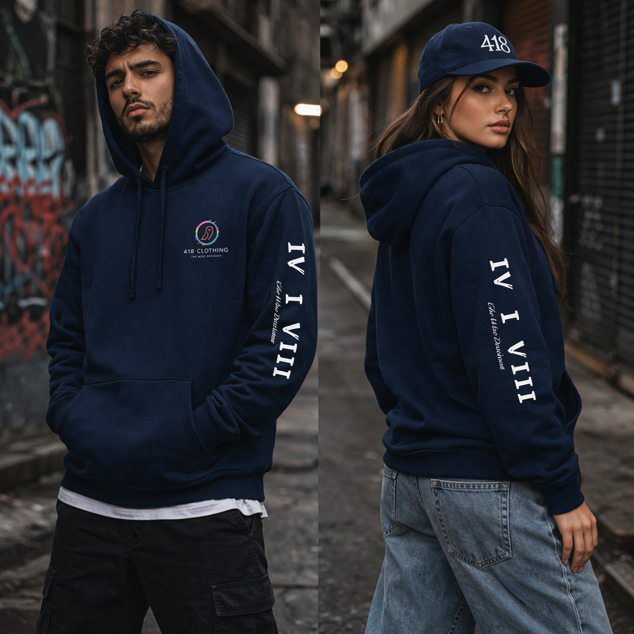 418 Emperor Hoodie Navy
