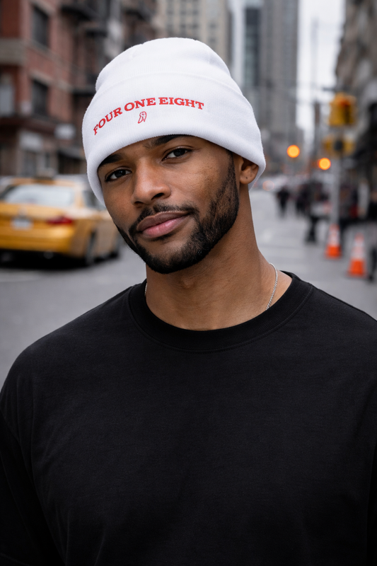 418 Archer Beanie White