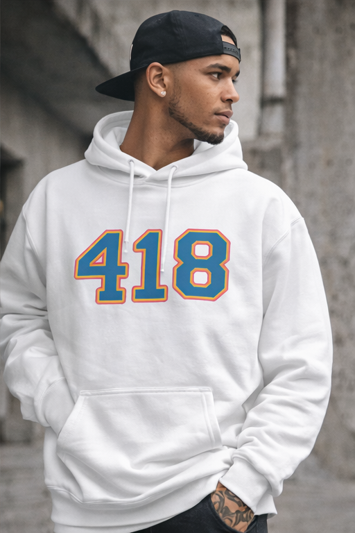418 Campus Hoodie White