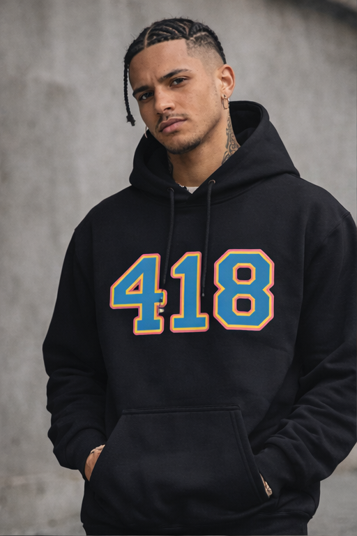 418 Campus Hoodie Black