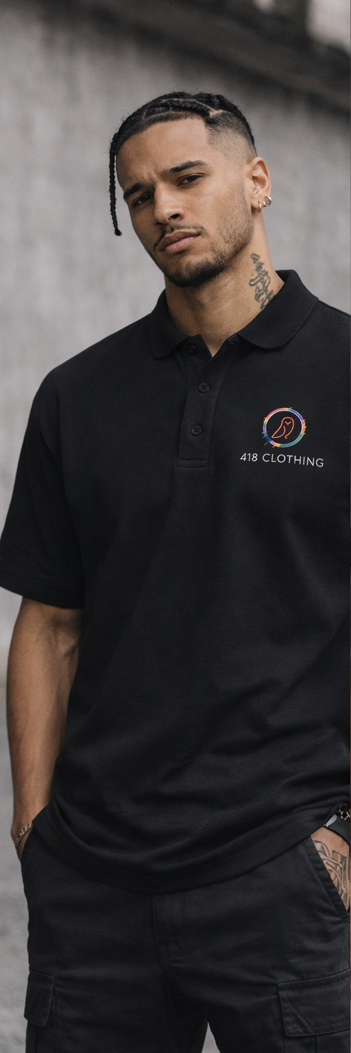 418 Classic Polo Black