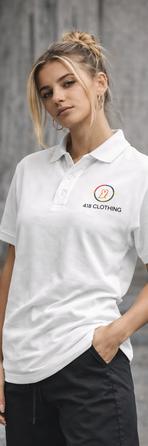 418 Classic Polo White