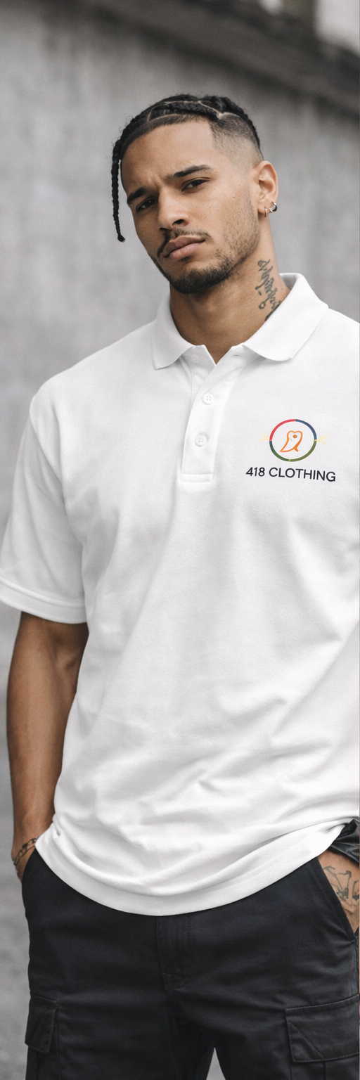418 Classic Polo White