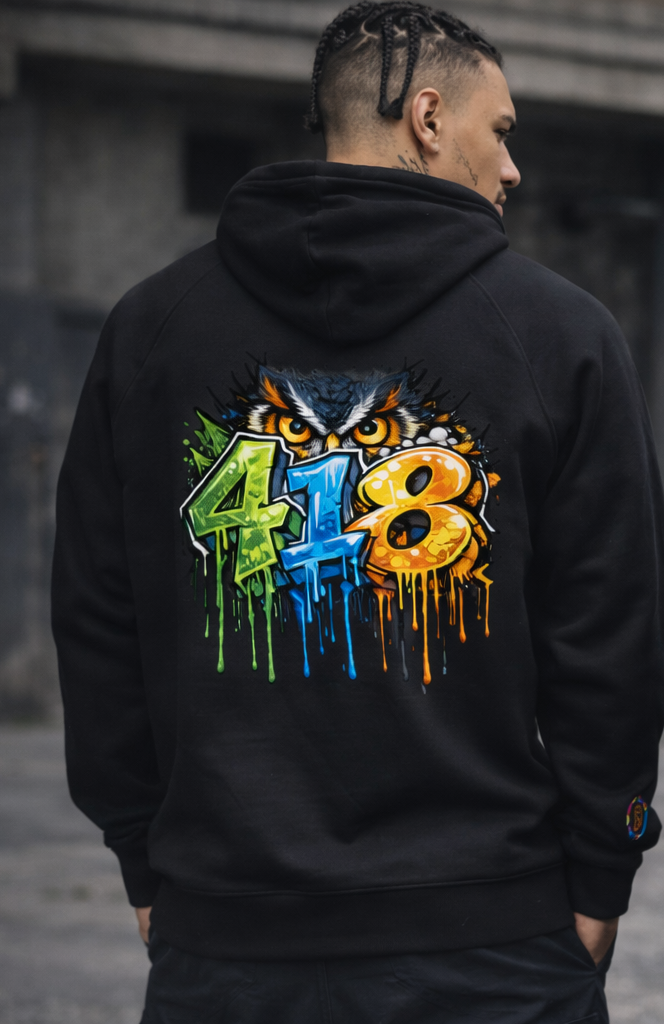 418 Big Bro Hoodie Black