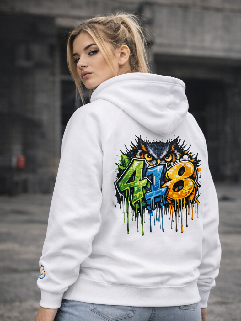 418 Big Bro Hoodie White