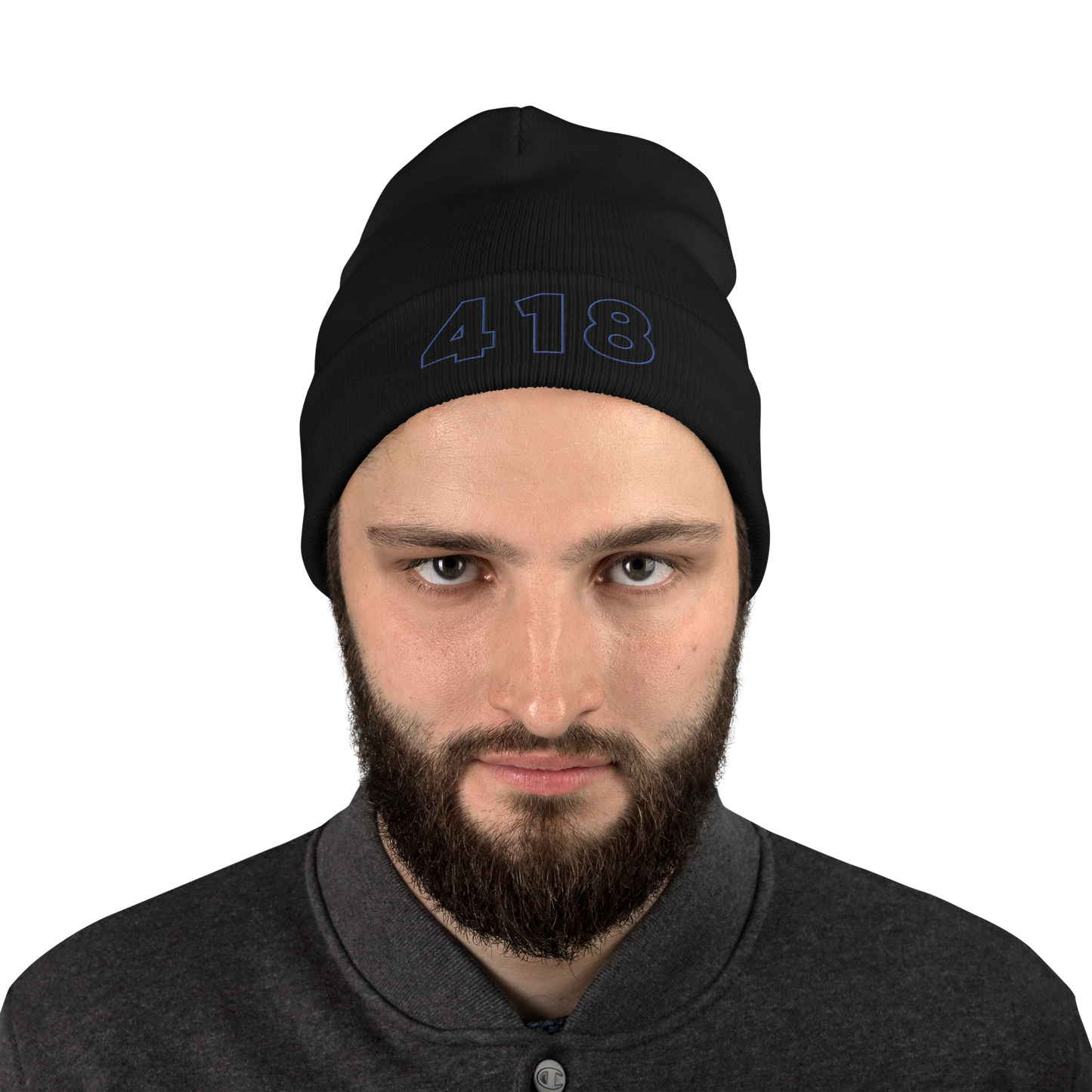 418 Hollow Beanie Black