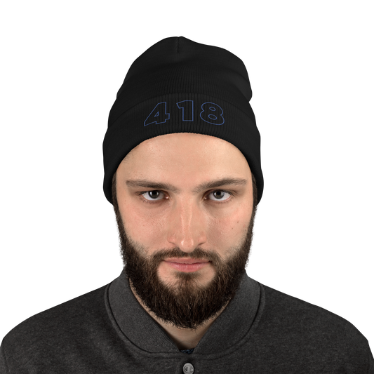 418 Hollow Beanie Black