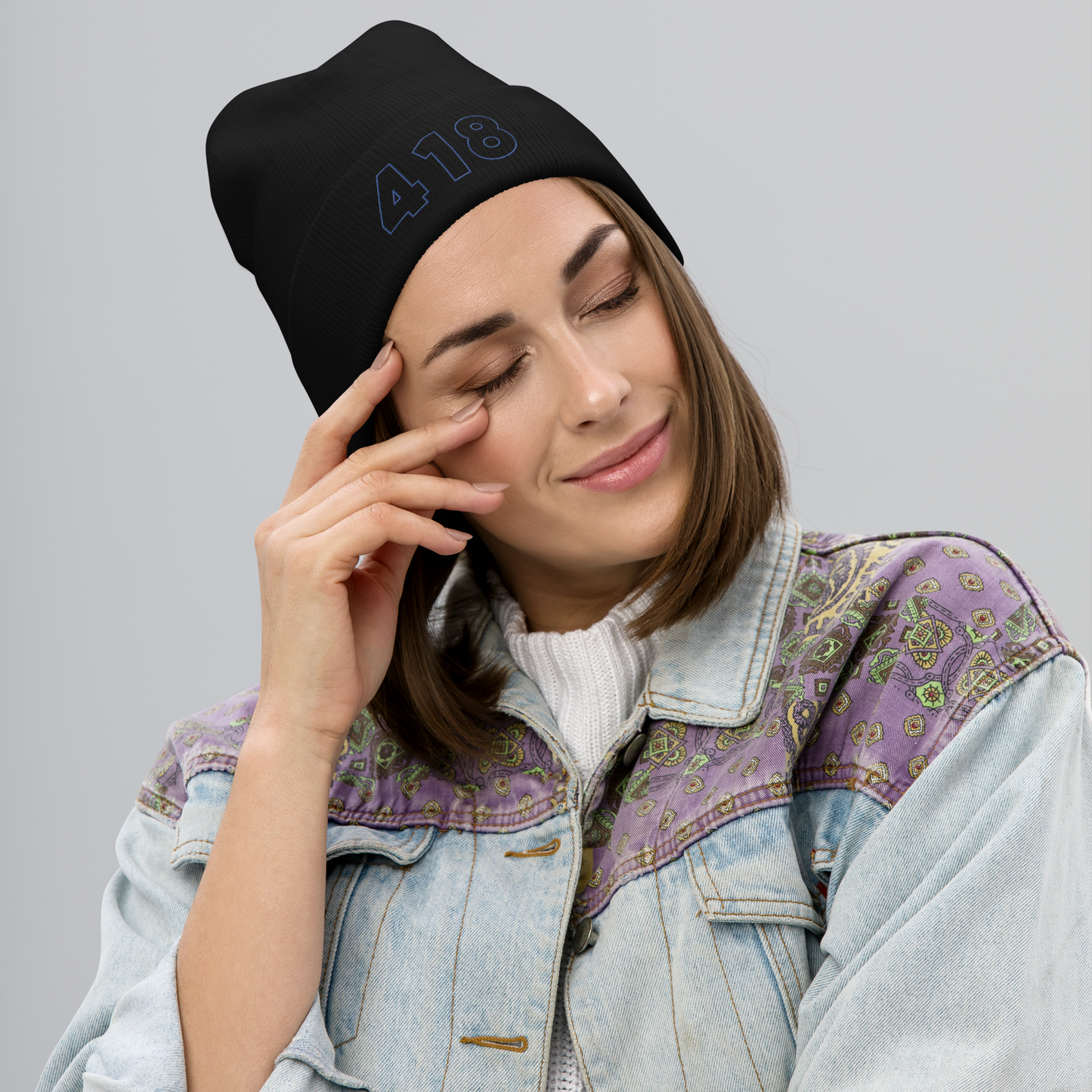 418 Hollow Beanie Black