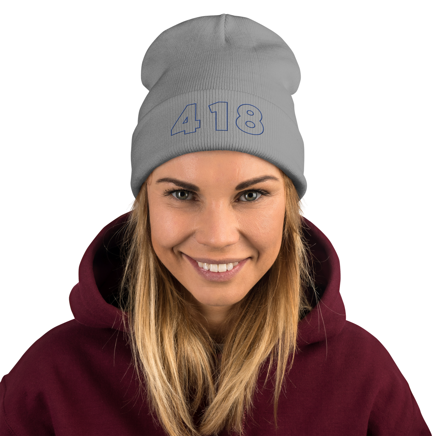 418 Hollow Beanie Grey