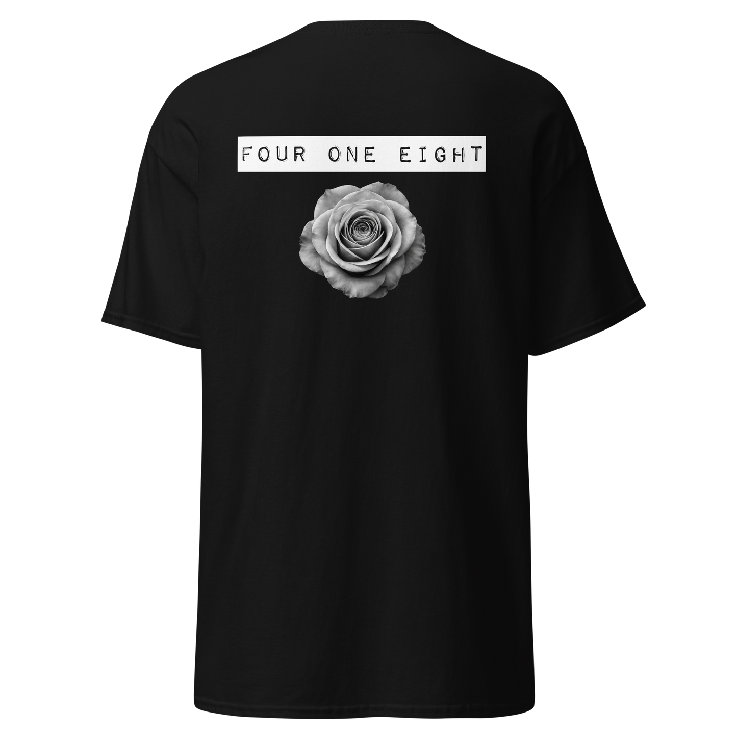 418 Rose Story Tee Black