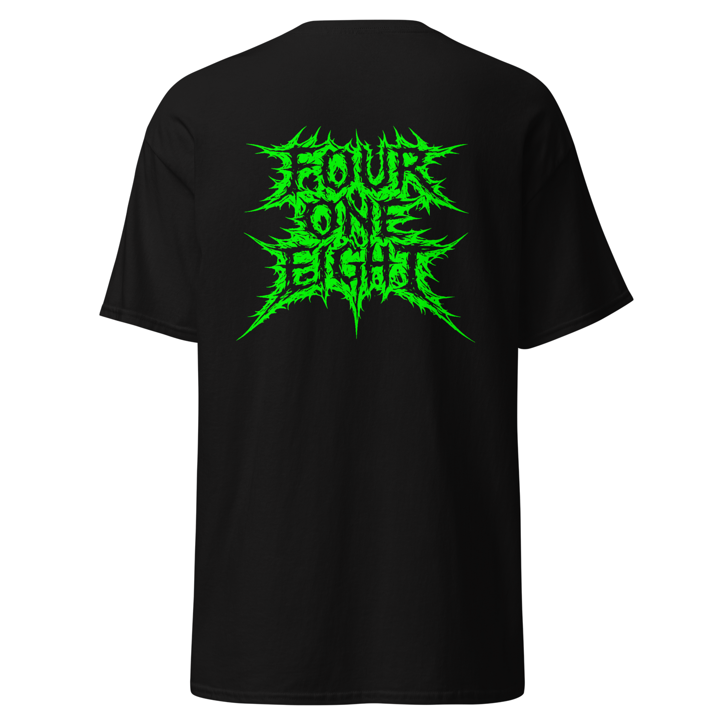 418 Distortion Thorn Green Tee Black