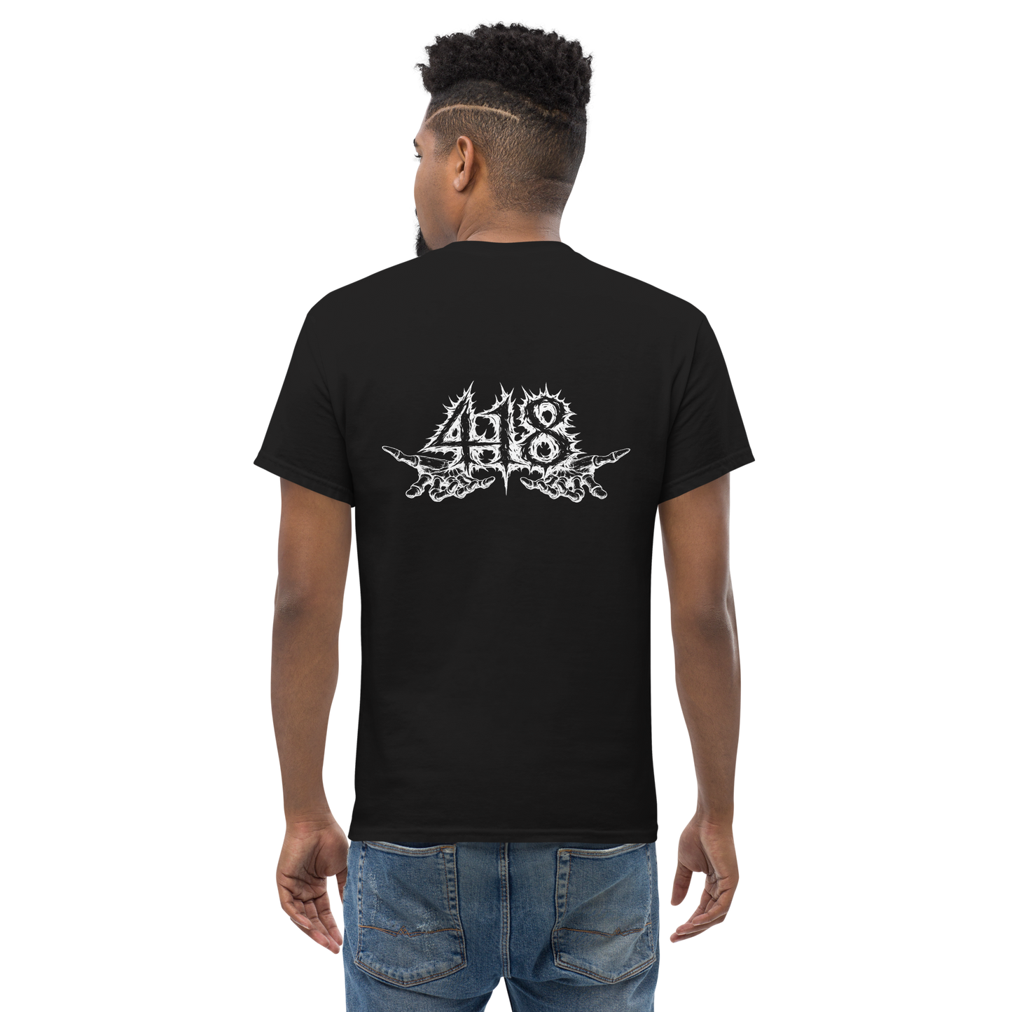 418 Distortion Death Hands Tee Black