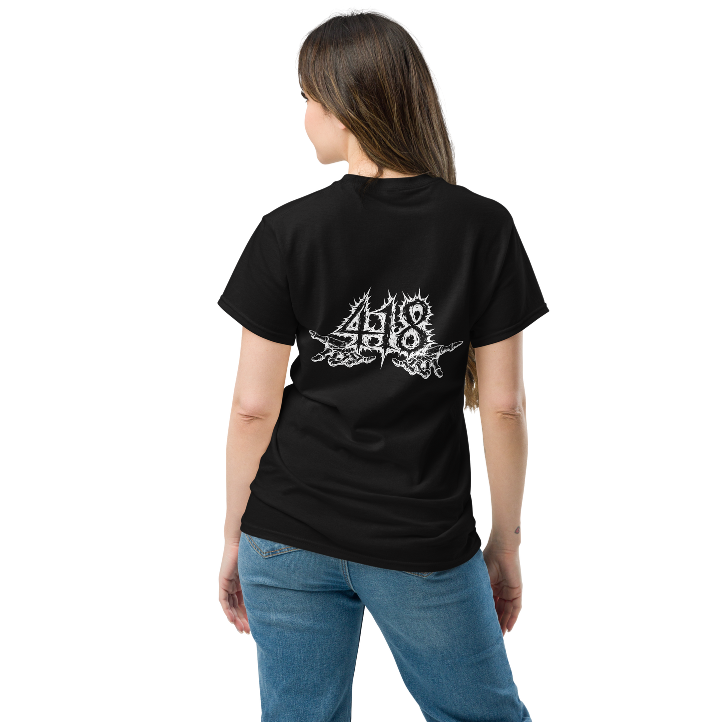 418 Distortion Death Hands Tee Black