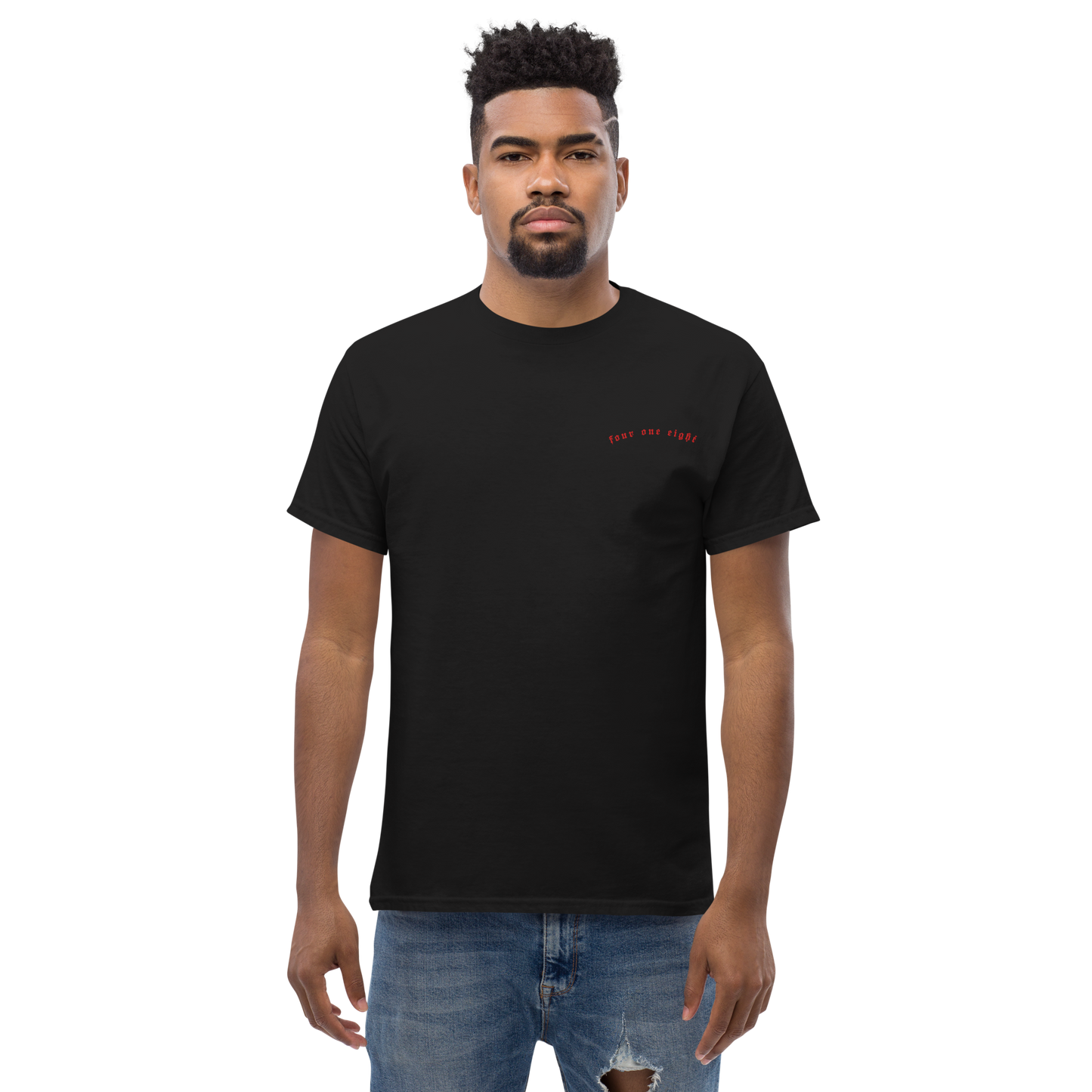 418 Distortion Pale Rider Tee Black