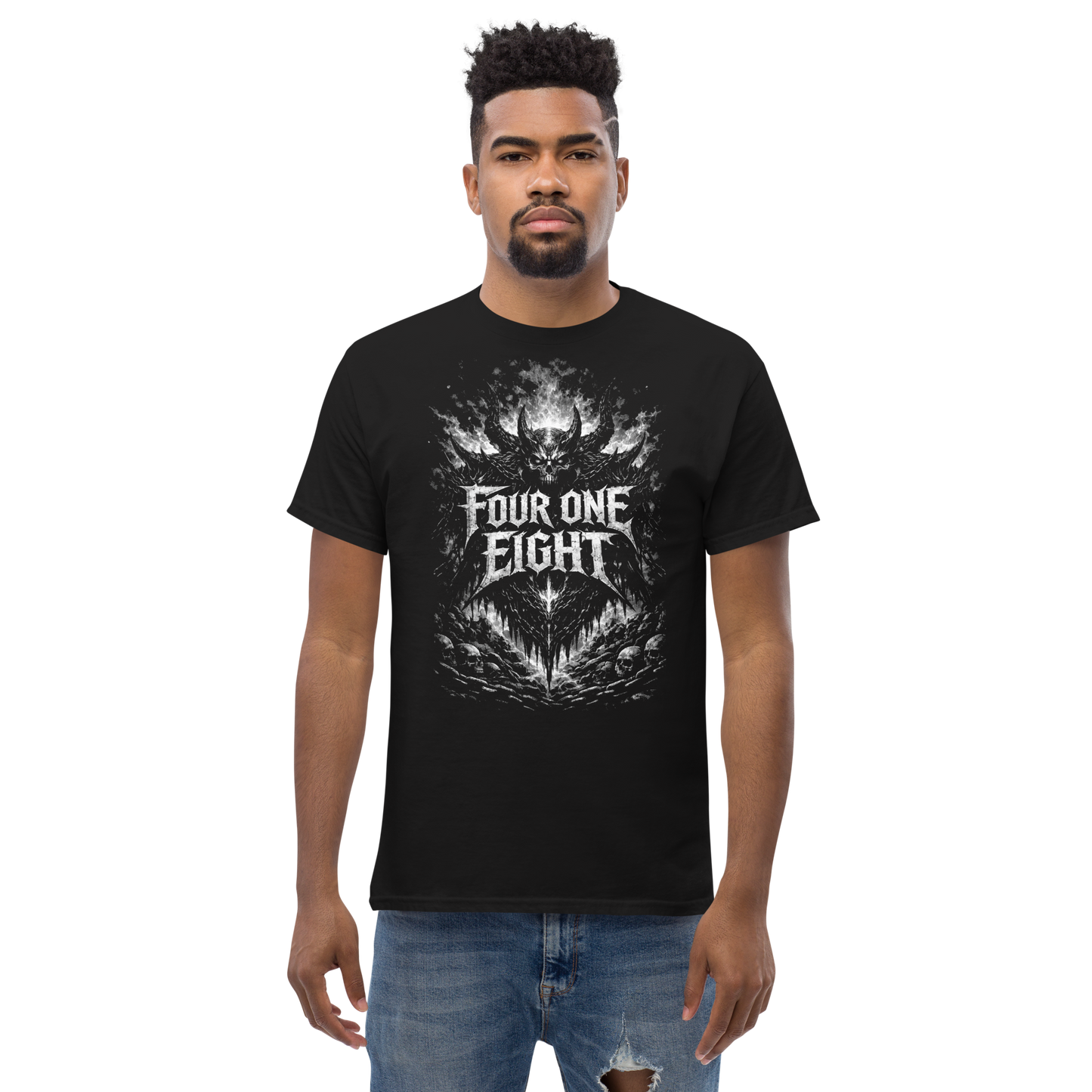 418 Distortion Nightmare Tee Black
