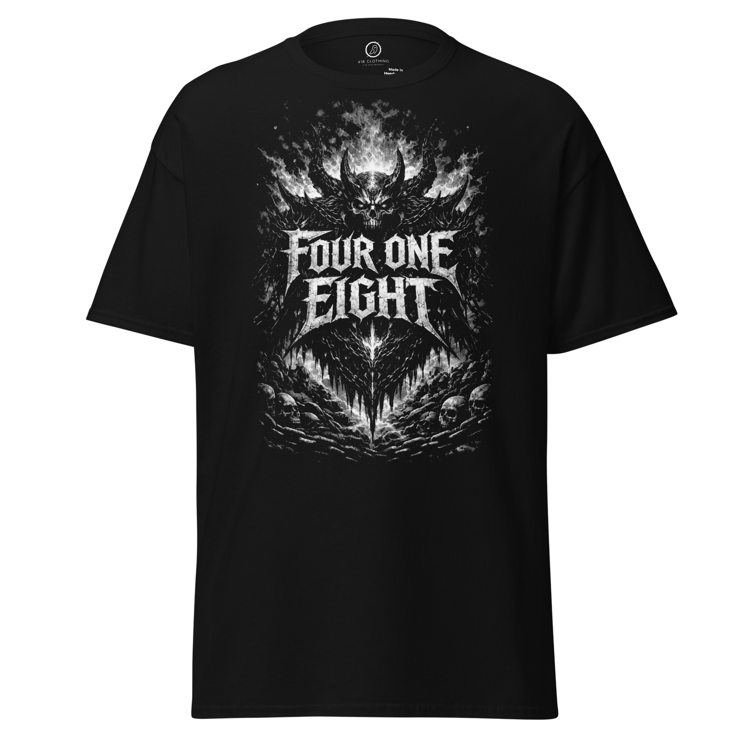 418 Distortion Nightmare Tee Black