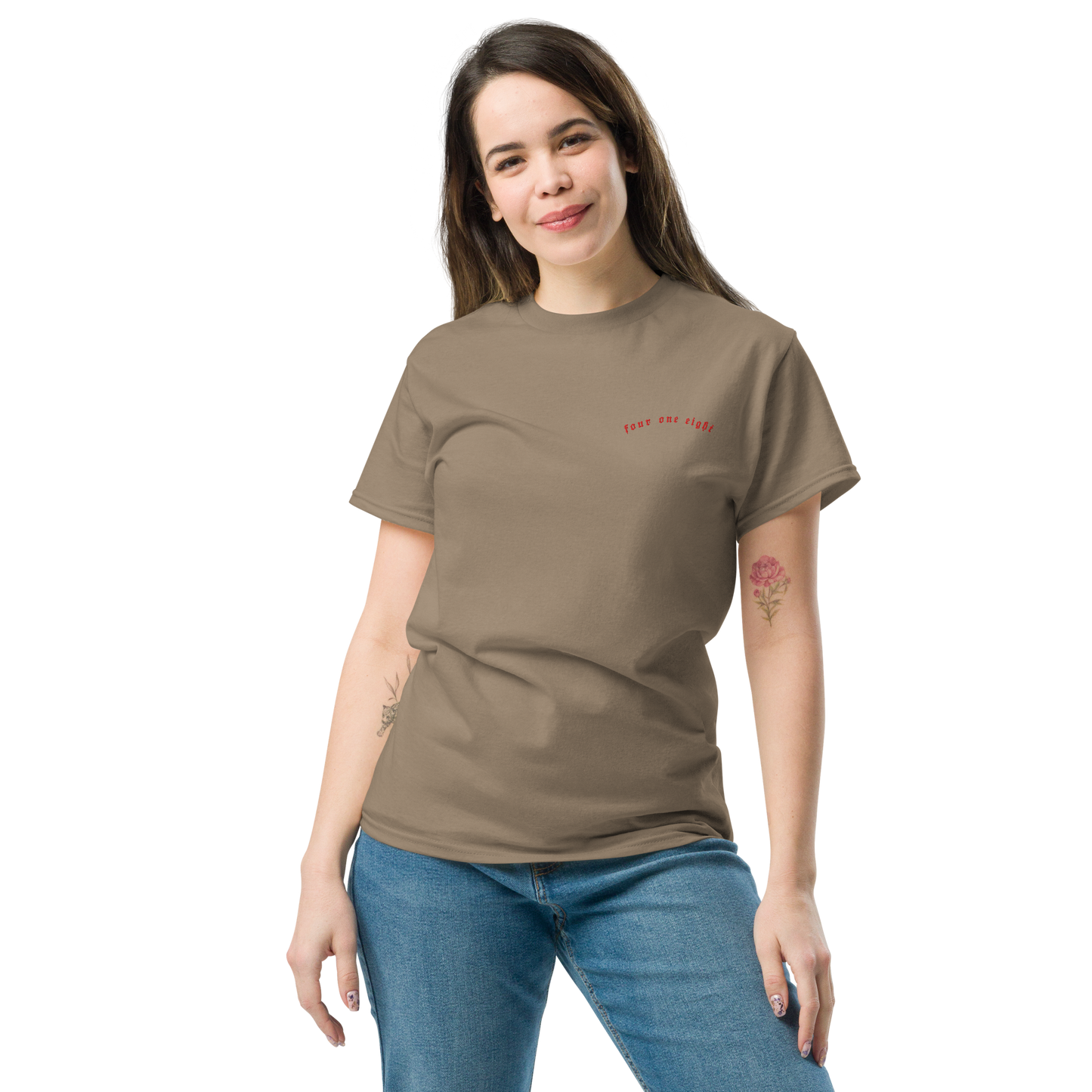 418 Distortion Pale Rider Tee Brown Savanah