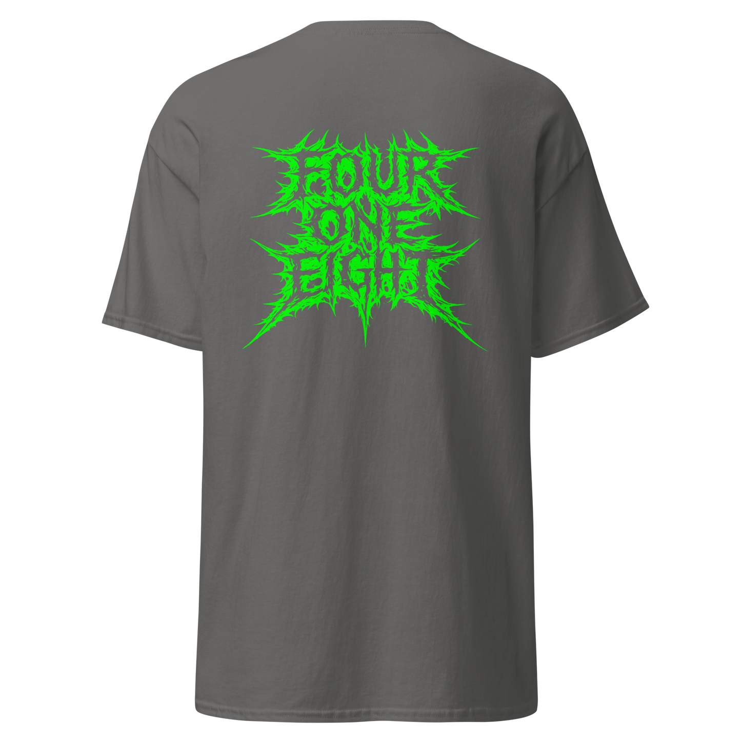 418 Distortion Thorn Green Tee Charcoal
