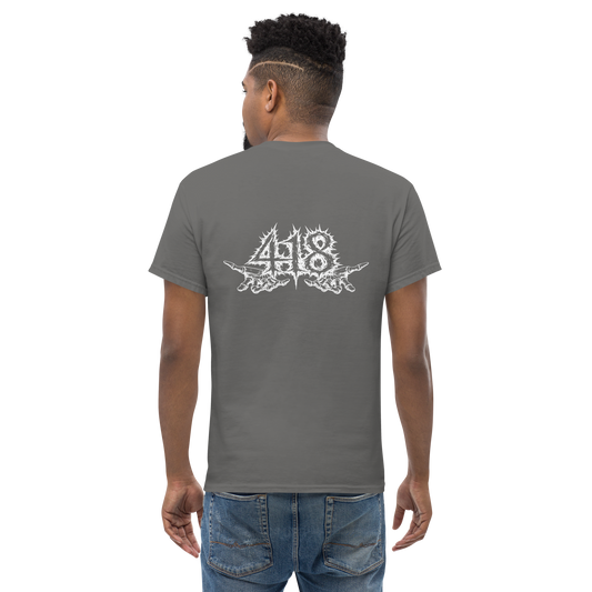 418 Distortion Death Hands Tee Charcoal
