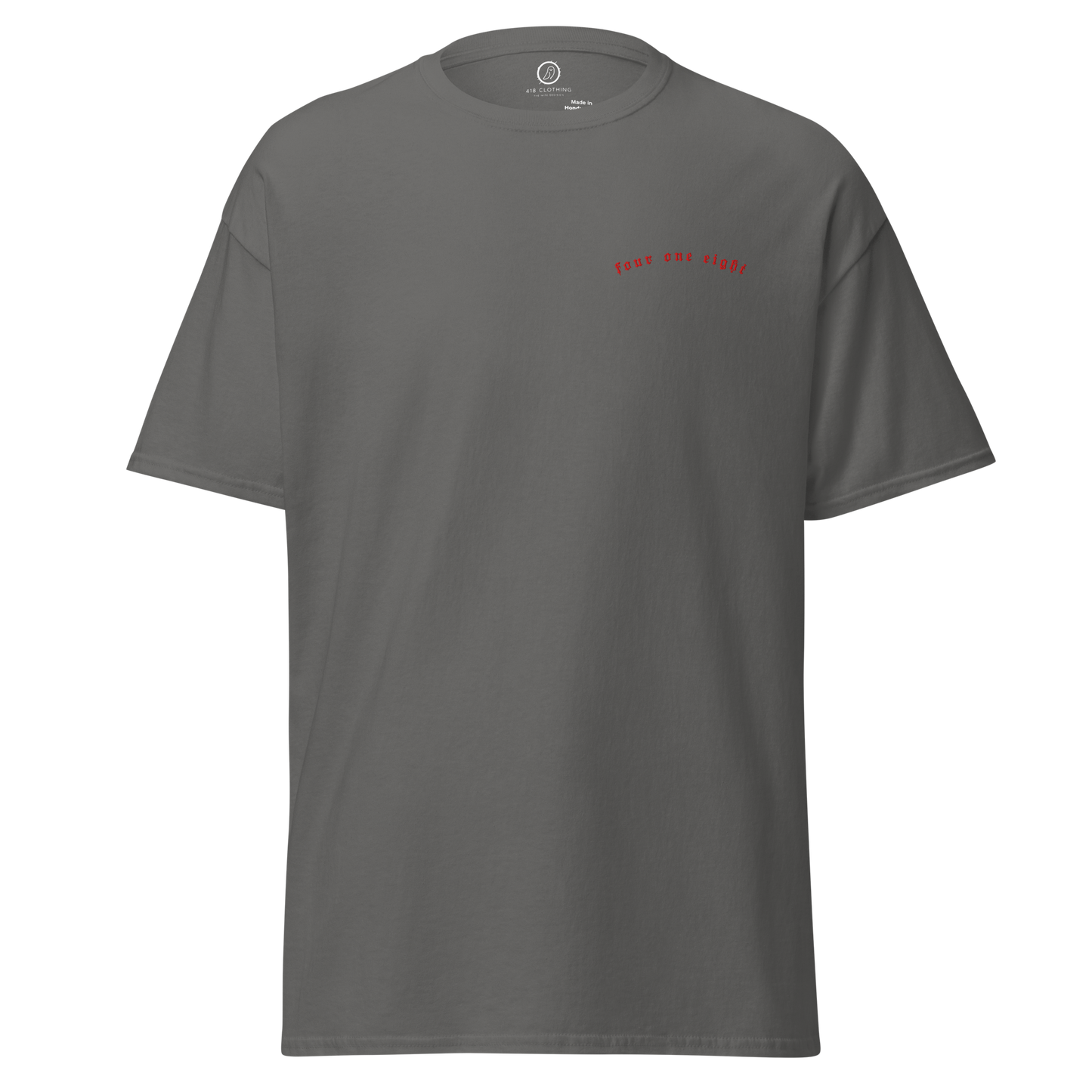 418 Distortion Death Hands Tee Charcoal