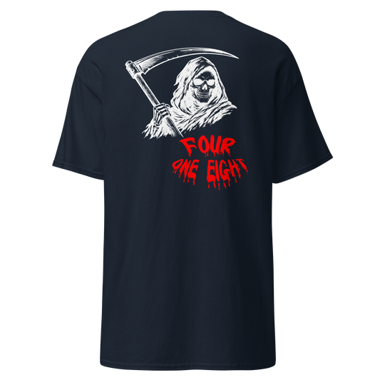 418 Distortion Pale Rider Tee Navy