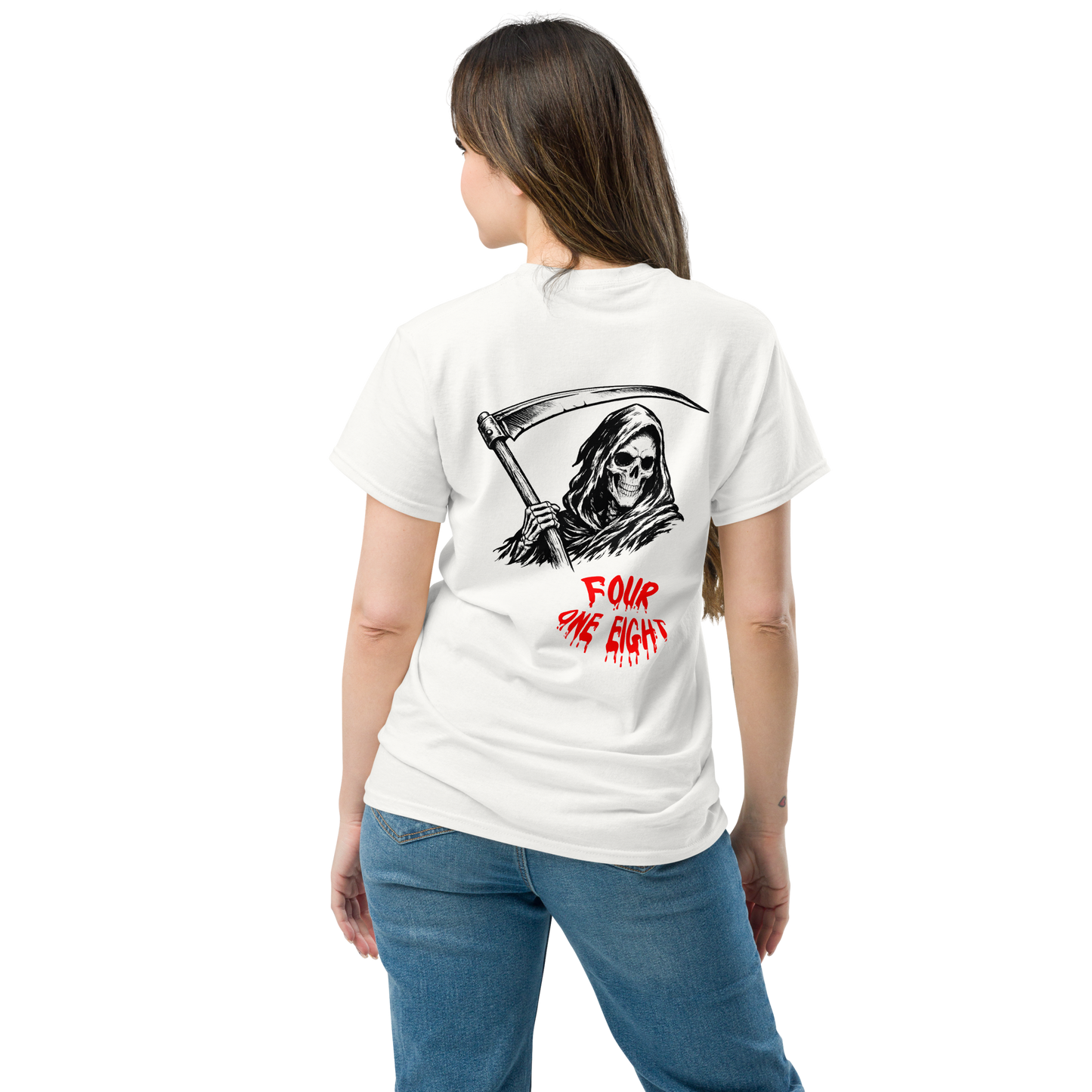 418 Distortion Pale Rider Tee White