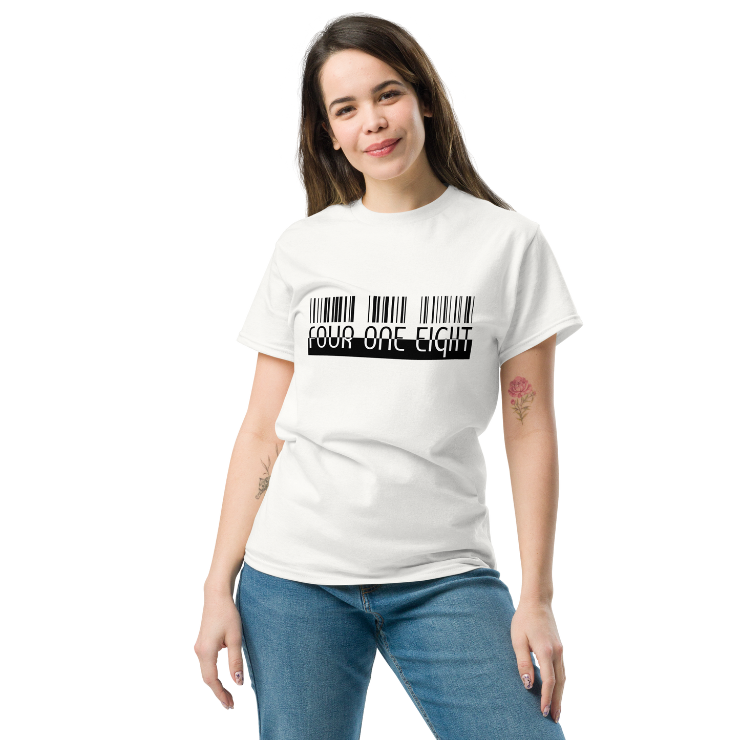418 Matrix Tee White