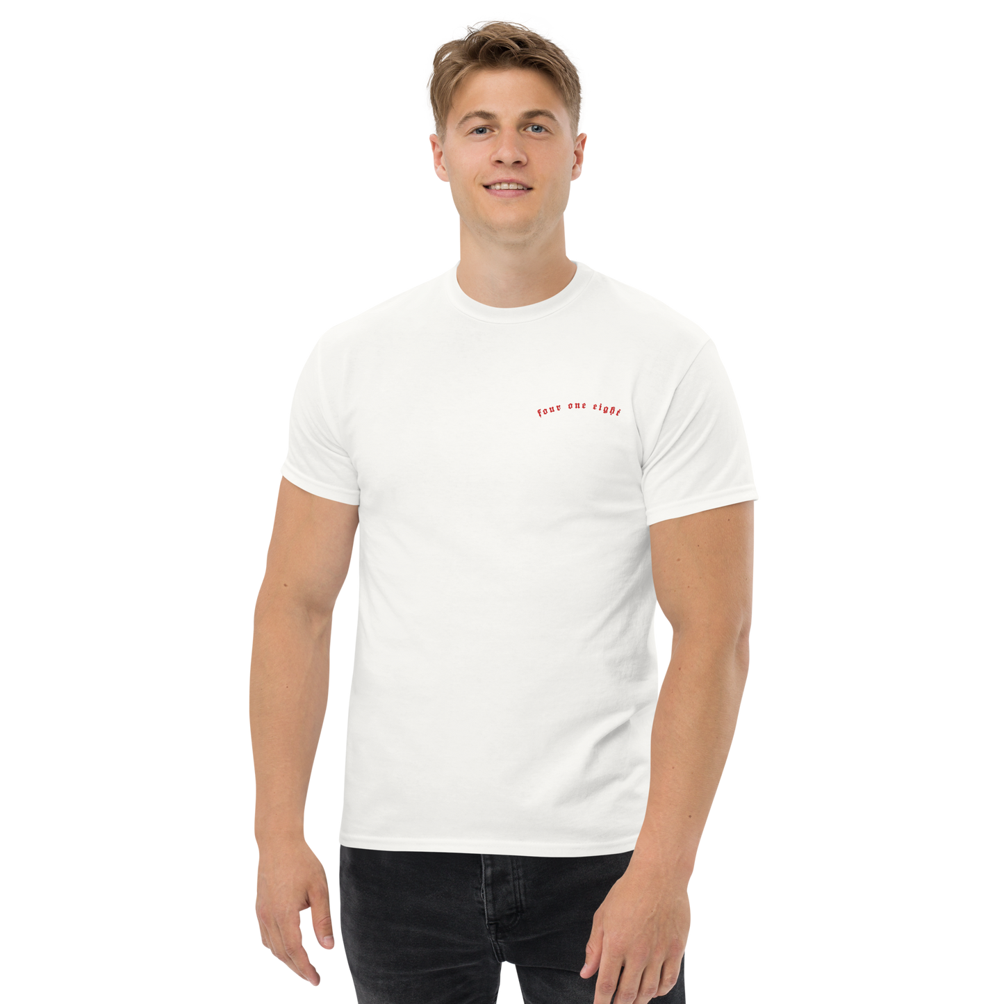 418 Distortion Pale Rider Tee White
