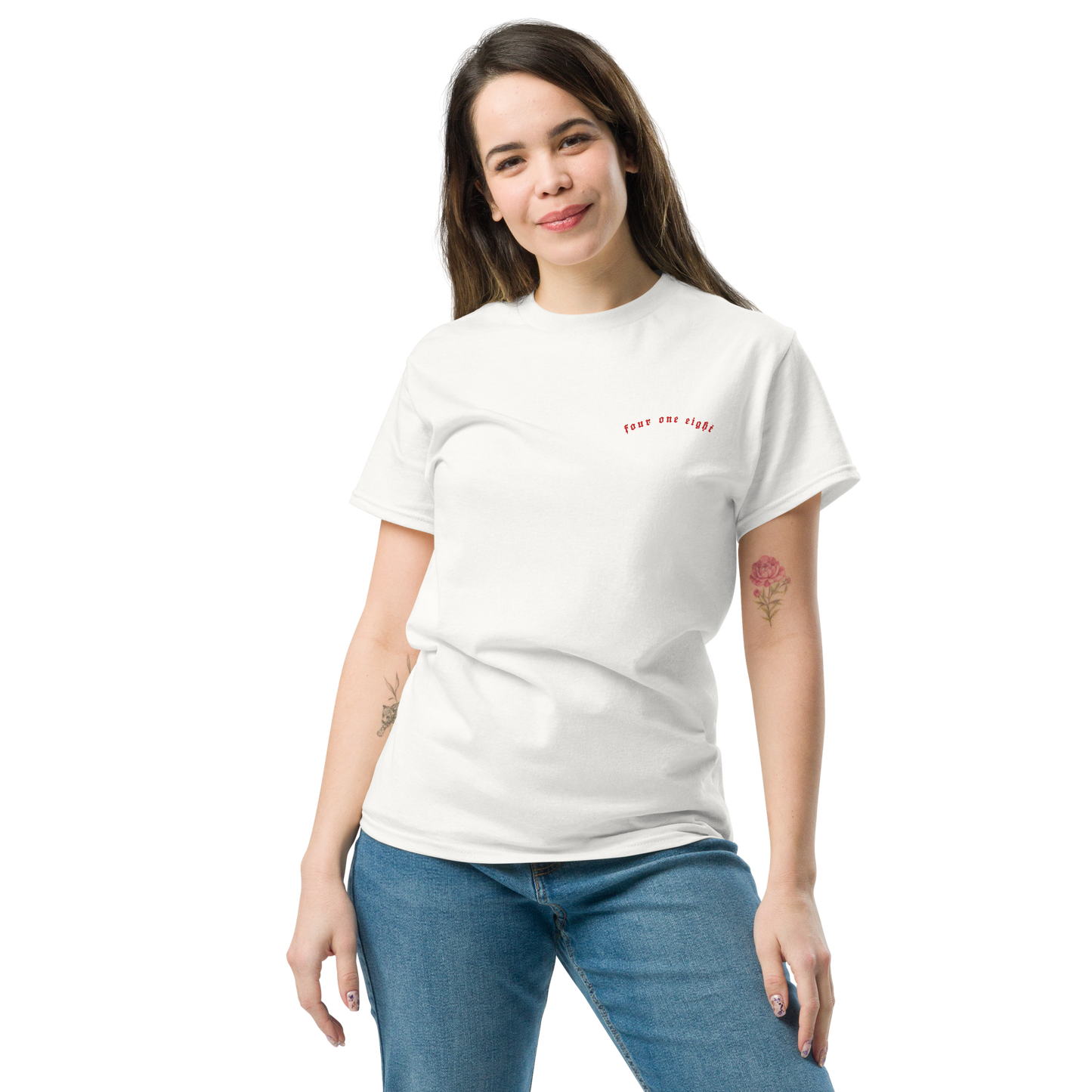 418 Distortion Pale Rider Tee White