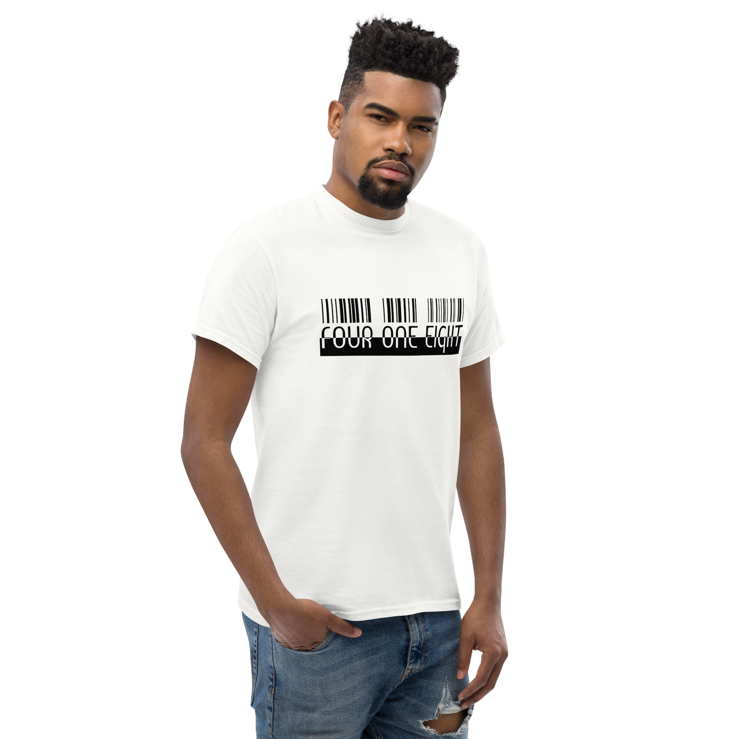 418 Matrix Tee White