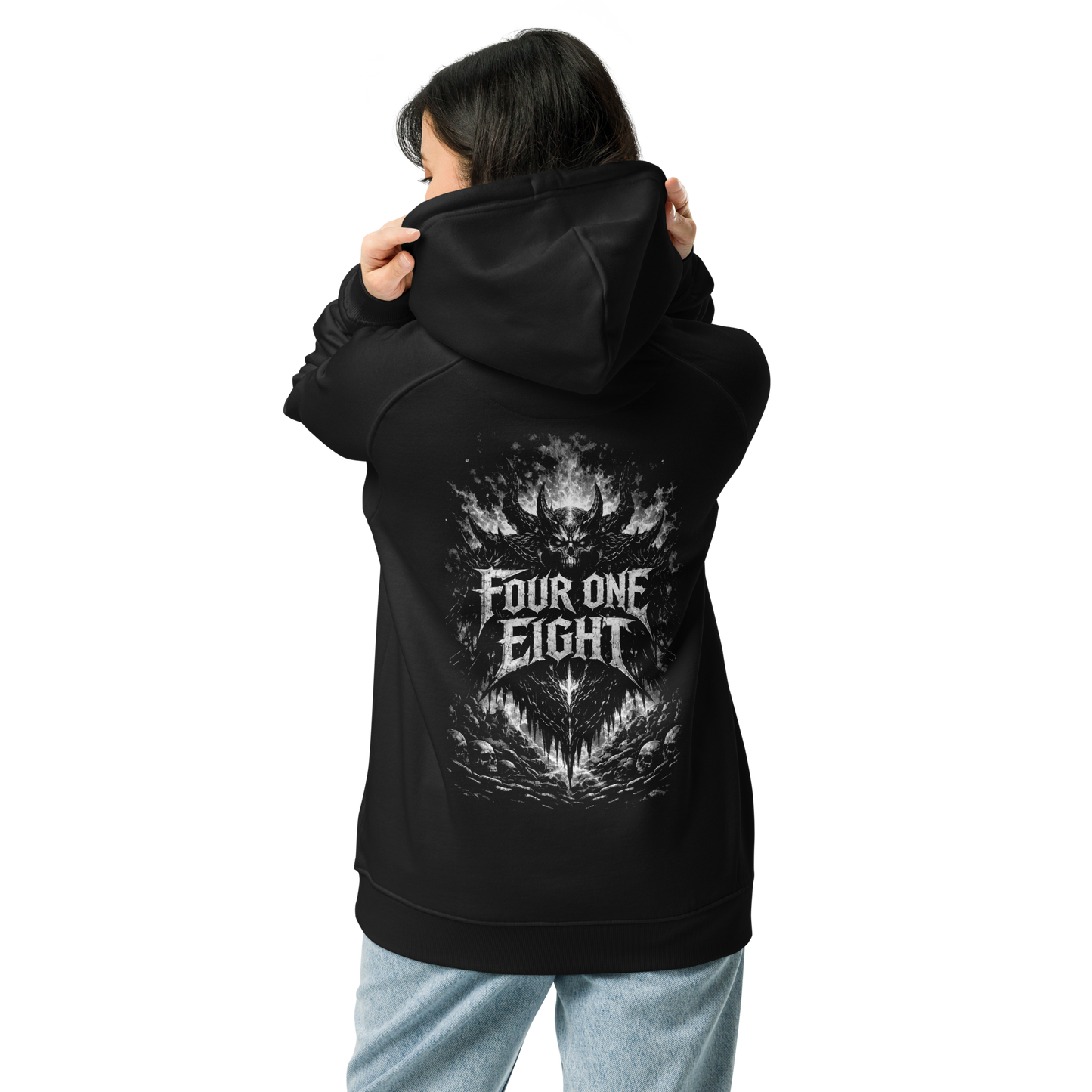 418 Distortion Nightmare Hoodie Black