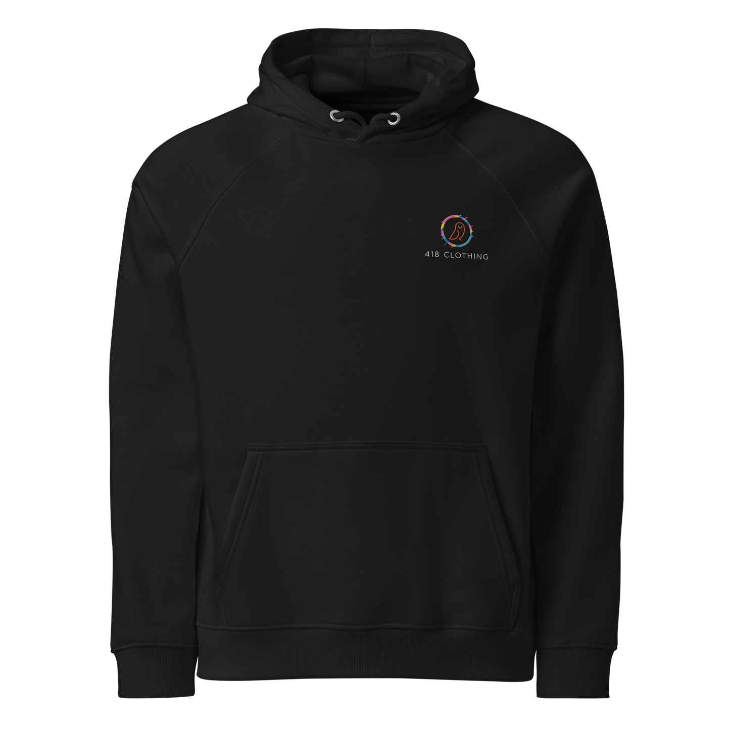 418 In The Woods Hoodie Black
