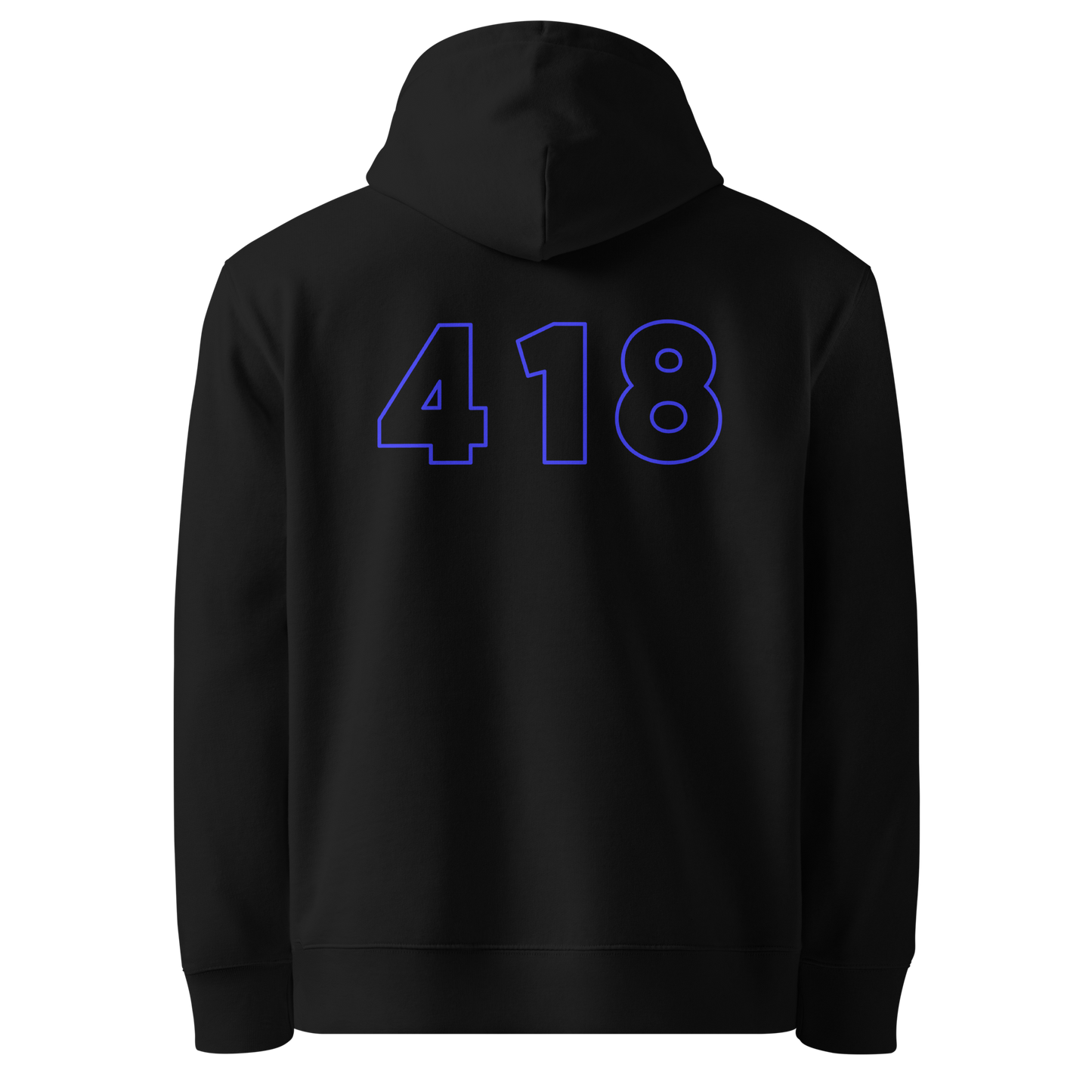 418 Hollow Blue Back Black