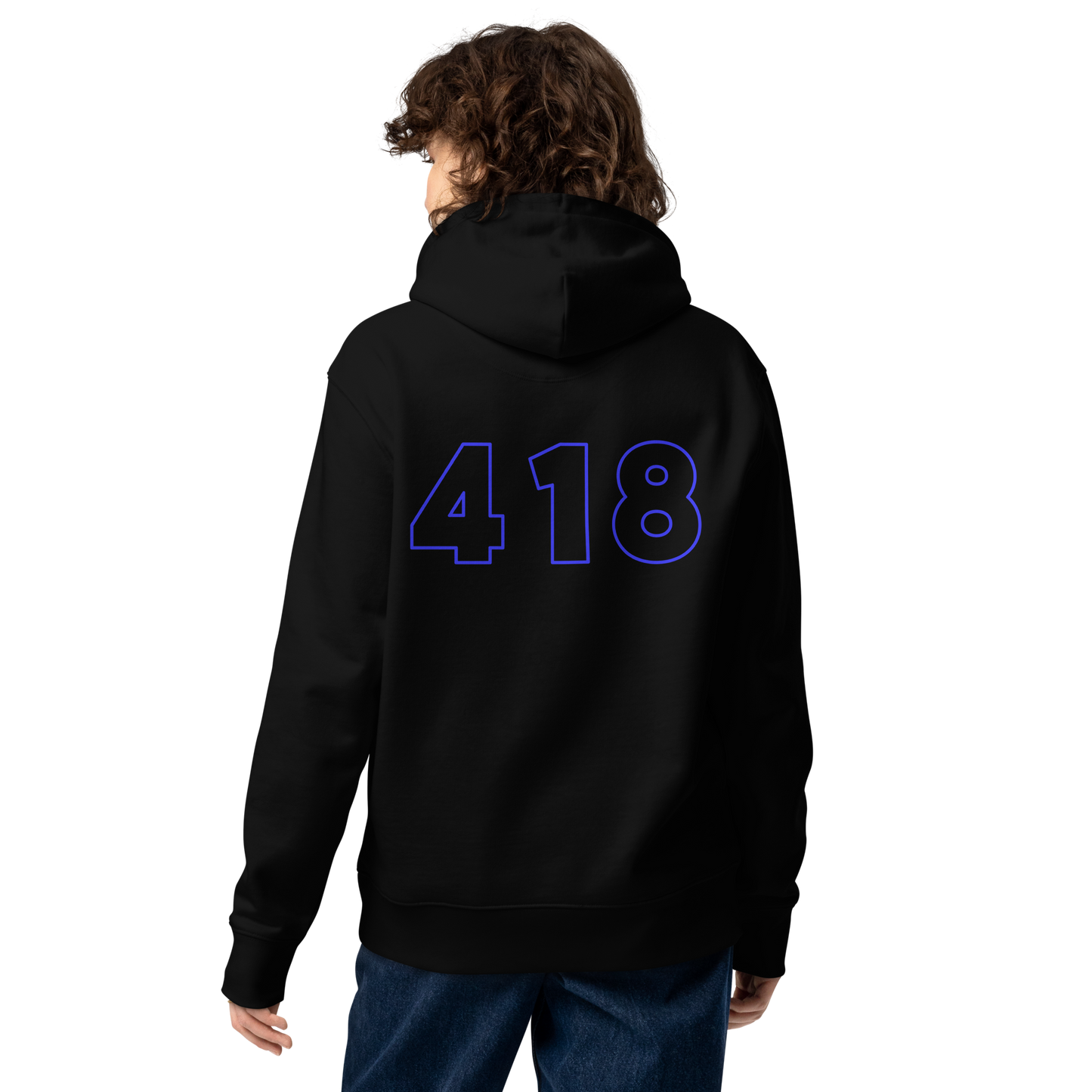 418 Hollow Blue Back Black