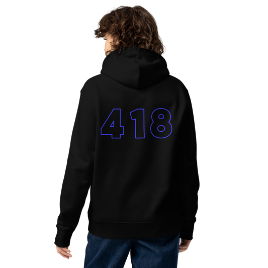 418 Hollow Blue Back Black