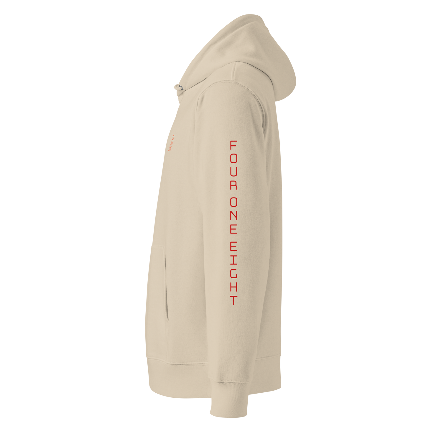 418 Bungee Red Sleave Hoodie Desert Dust