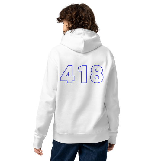 418 Hollow Blue Back White