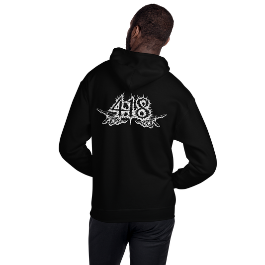 418 Distortion Death Hands Hoodie Black