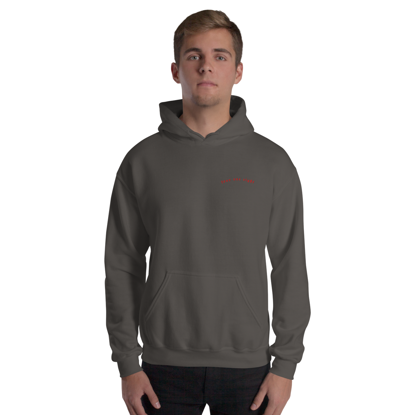 418 Distortion Death Hands Hoodie Charcoal