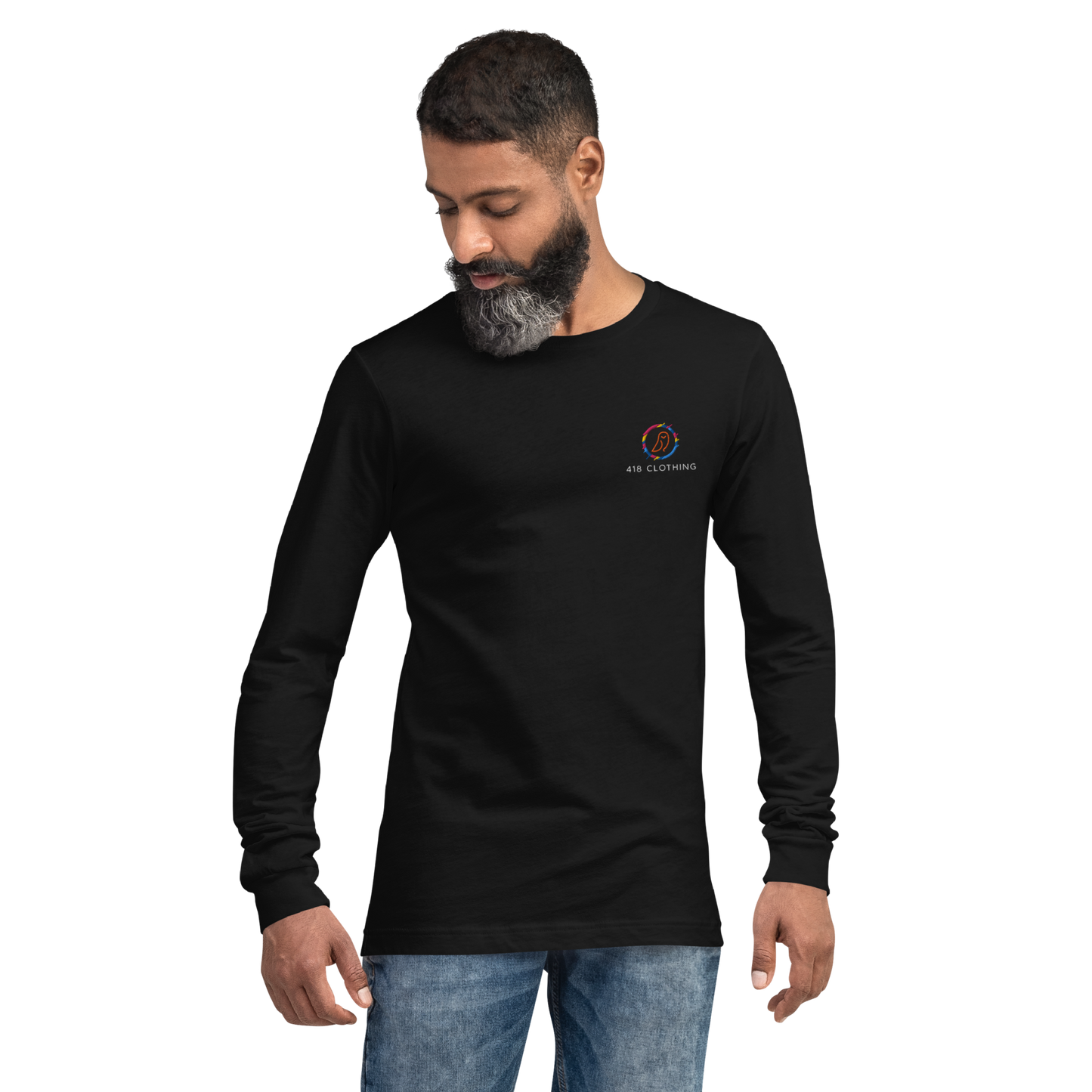 418 On a Wire Long Sleeve Tee Black
