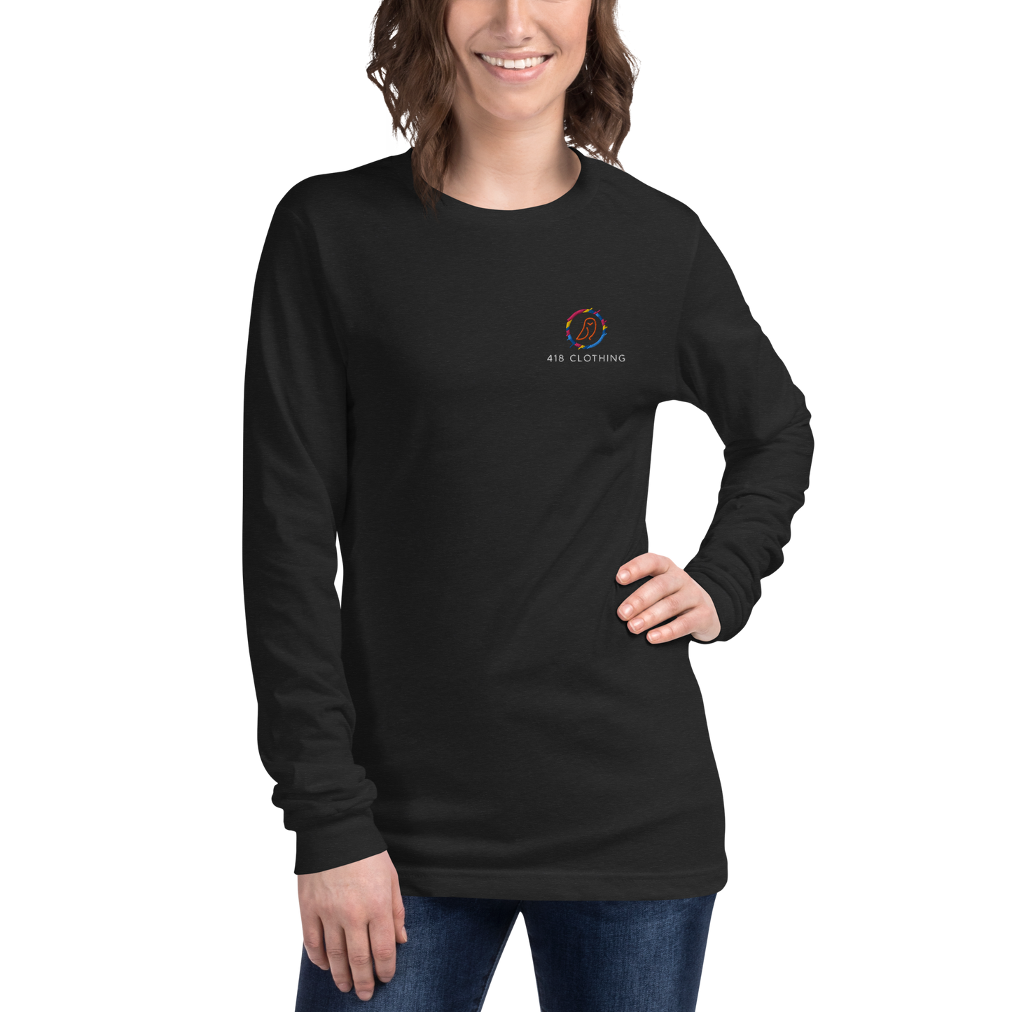 418 In The Woods Long Sleeve Tee Black