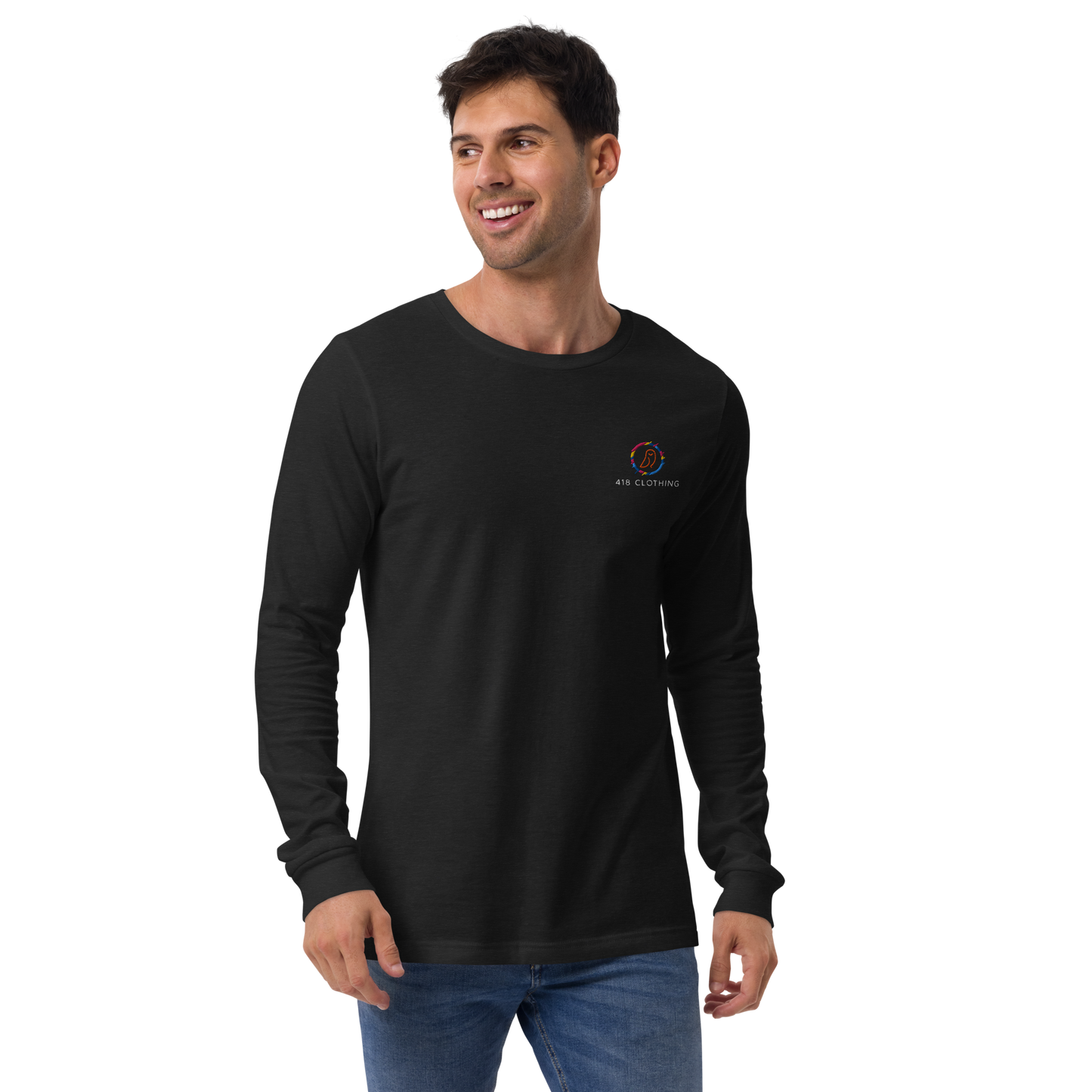 418 In The Woods Long Sleeve Tee Black